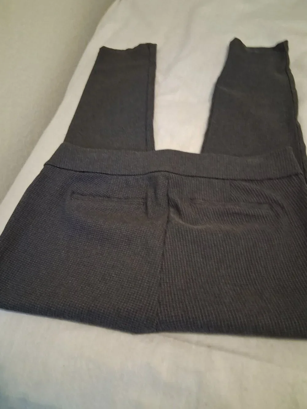 Jones New York | Black & White Stretch Straight-Leg Slacks | Size 12